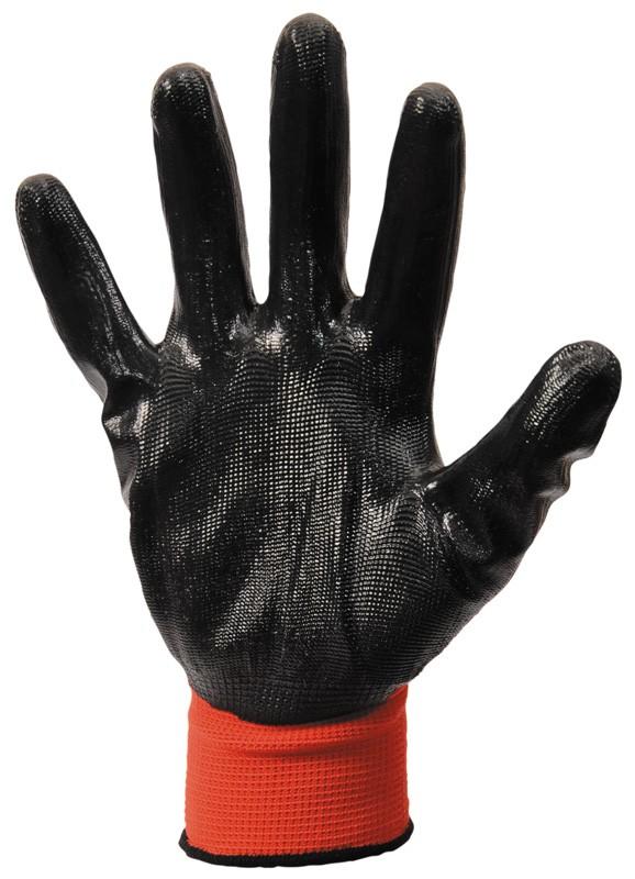 Перчатки Mastertool - с нитриловым покрытием 10 (красно-черные) 3