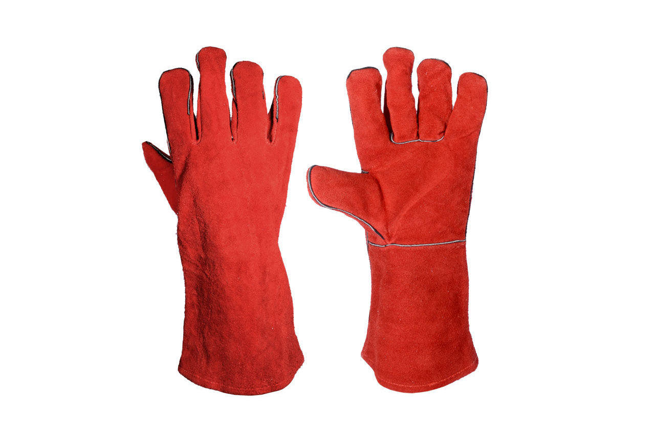Перчатки Mastertool - замшевые краги 35 см х 14 (красные) 4