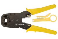 Клещи для опрессовки штекеров Topex - 185 мм RJ11 (4P), RJ12 (6P), RJ45 (8P)