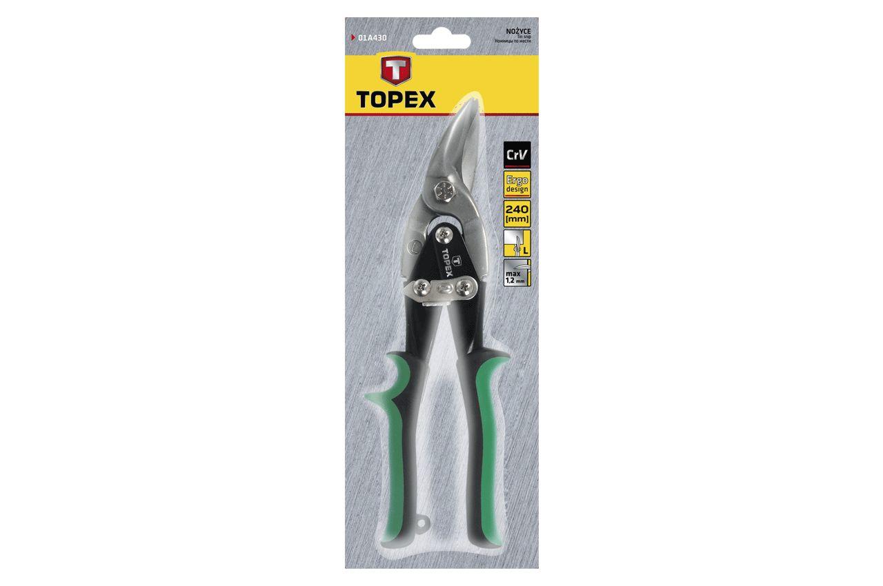 Ножницы по металлу Topex - 250 мм левые 2