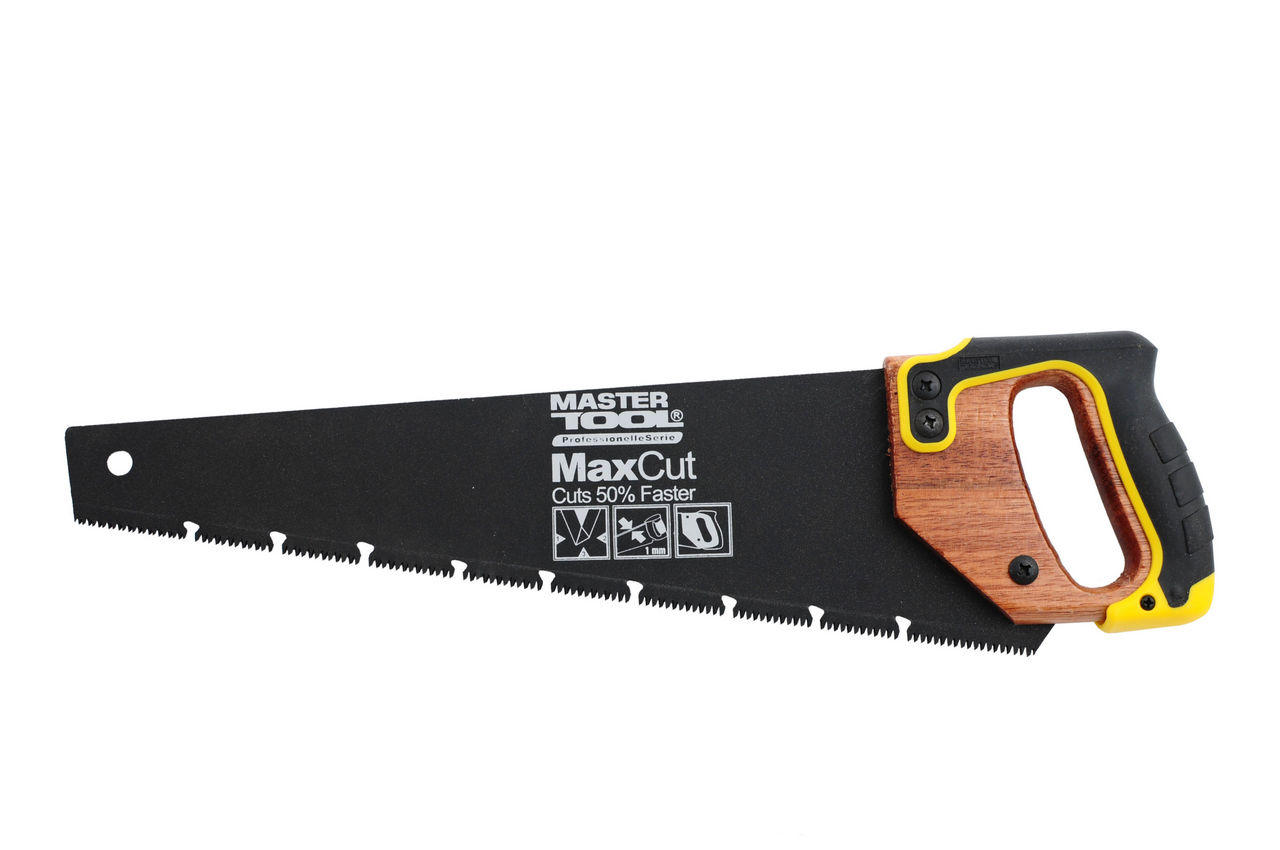 Ножовка по дереву Mastertool - 400 мм 10T х 1, тройная заточка с тефлоновым покрытием 1
