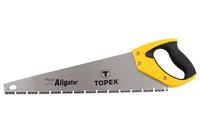 Ножовка по дереву Topex - 500 мм 7T х 1, тройная заточка Aligator