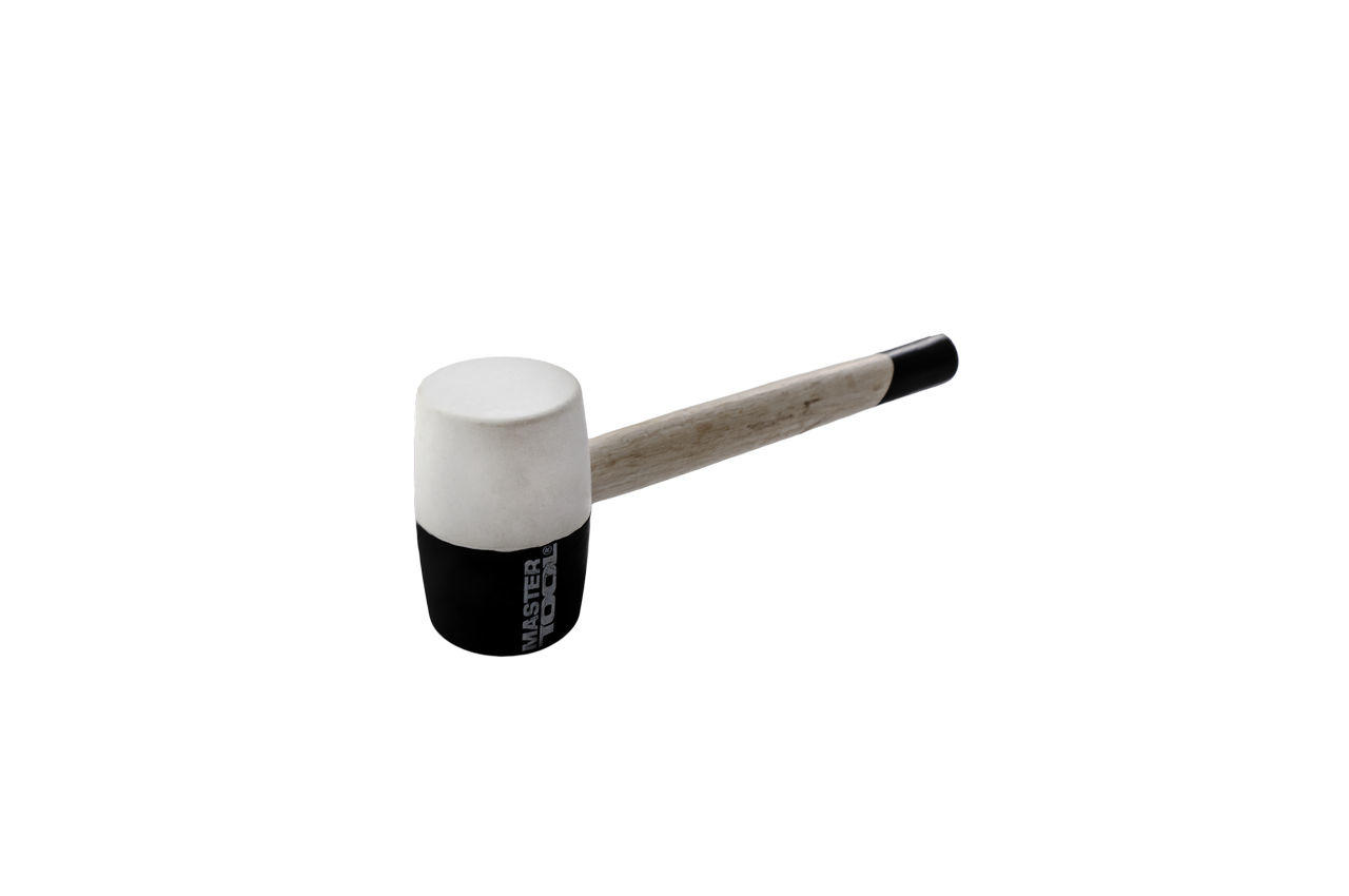 Киянка Mastertool - 450 г х 60 мм черно-белая резина, ручка деревянная 2