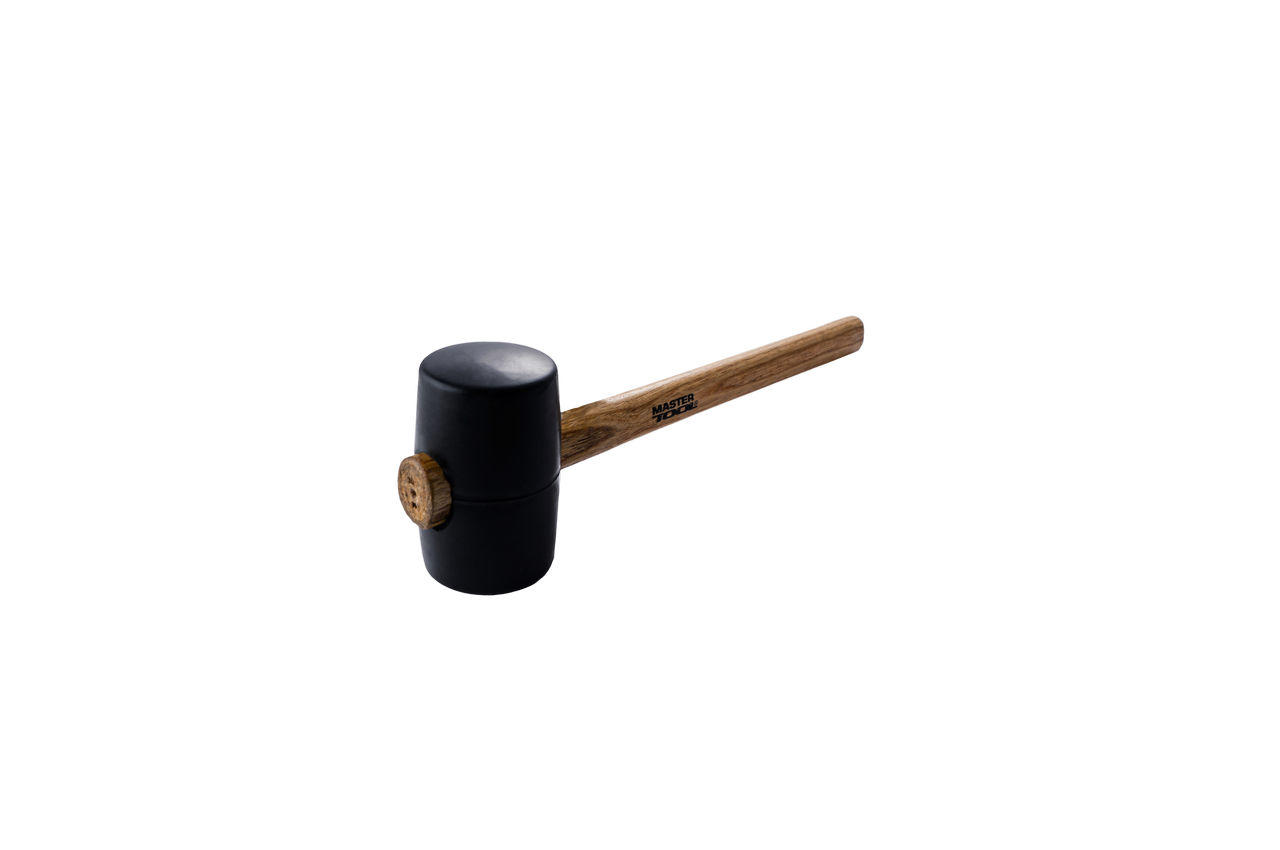 Киянка Mastertool - 450 г х 60 мм черная резина, ручка деревянная 2