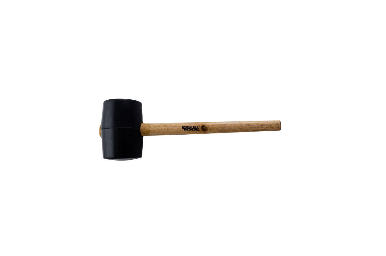 Киянка Mastertool - 900 г х 80 мм черная резина, ручка деревянная 1