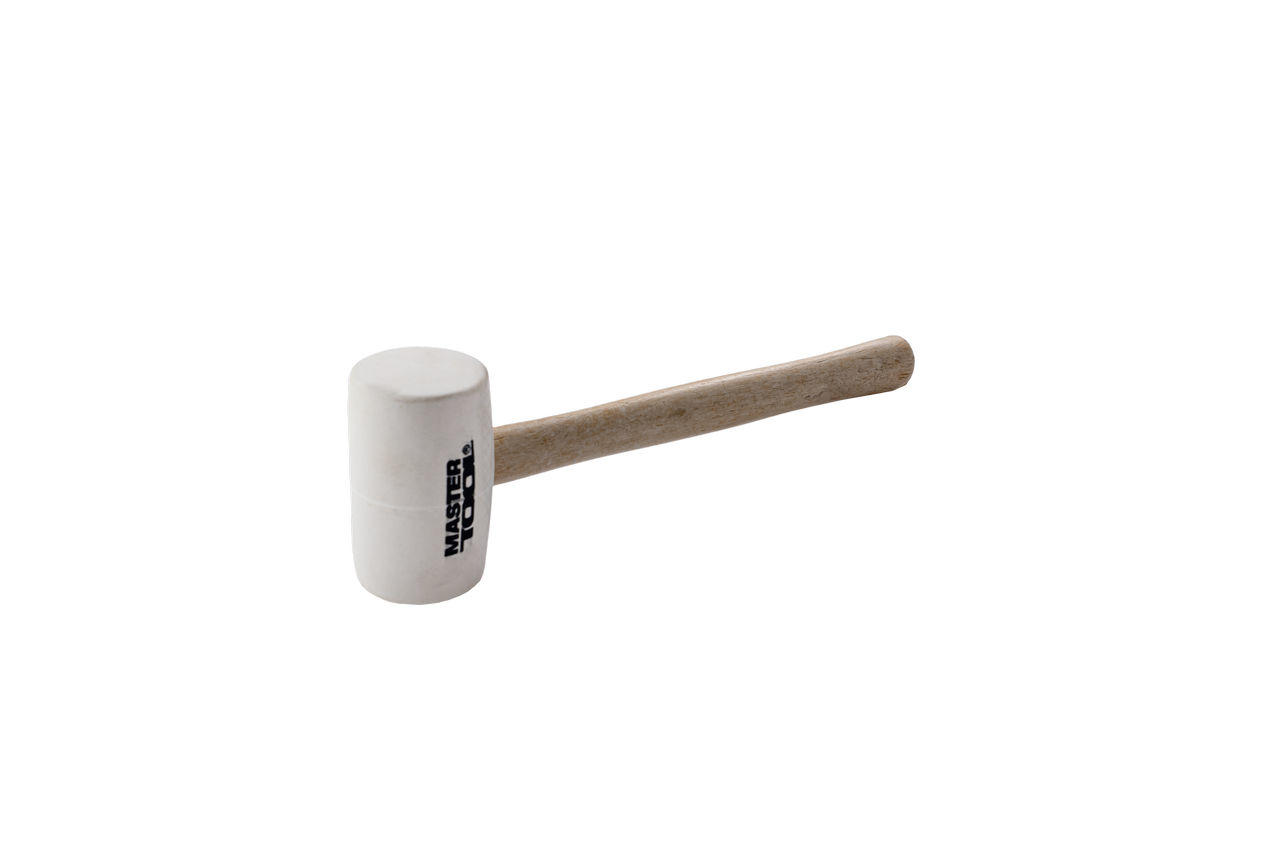 Киянка Mastertool - 340 г х 55 мм белая резина, ручка деревянная 2