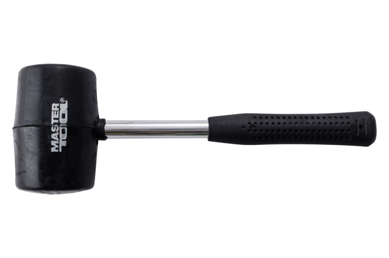 Киянка Mastertool - 680 г х 75 мм черная резина, ручка металл 1