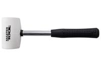 Киянка Mastertool - 450 г х 60 мм белая резина, ручка металл