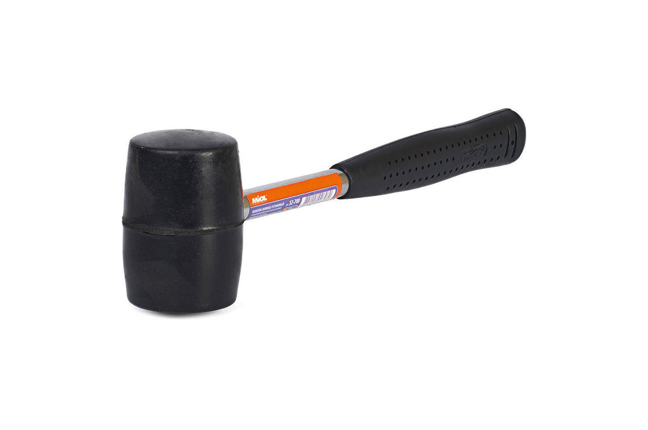 Киянка Miol - 225 г х 40 мм черная резина, ручка металл 1