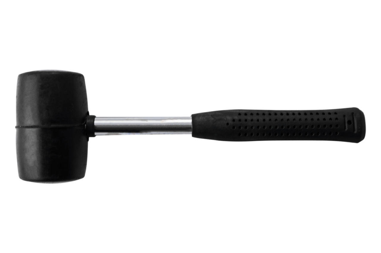 Киянка Miol - 450 г х 60 мм черная резина, ручка металл 1