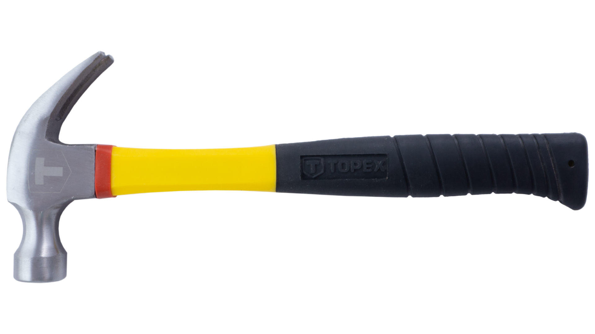 Молоток-гвоздодер Topex - 450 г ручка стекловолокно 3