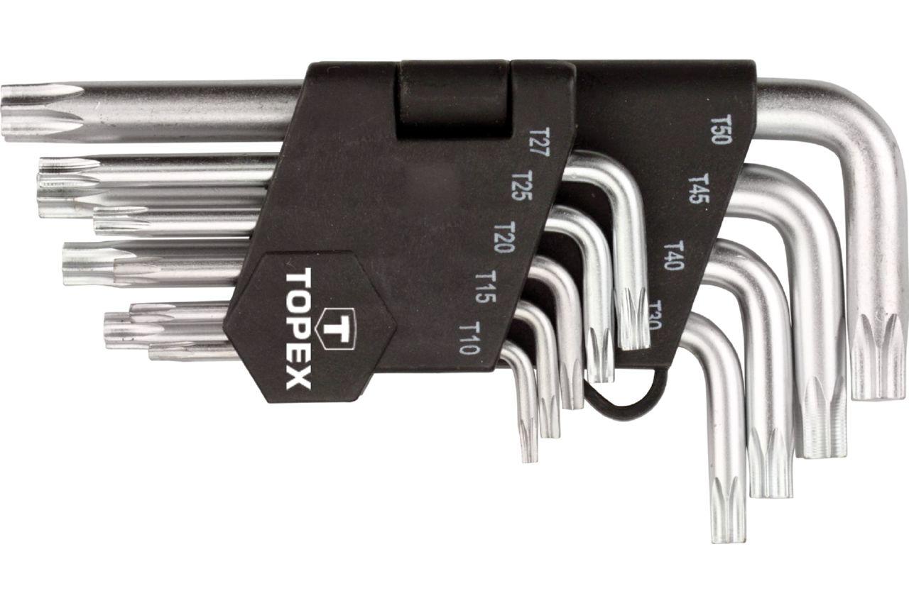 Набор Torx ключей Topex - 9 шт. 1