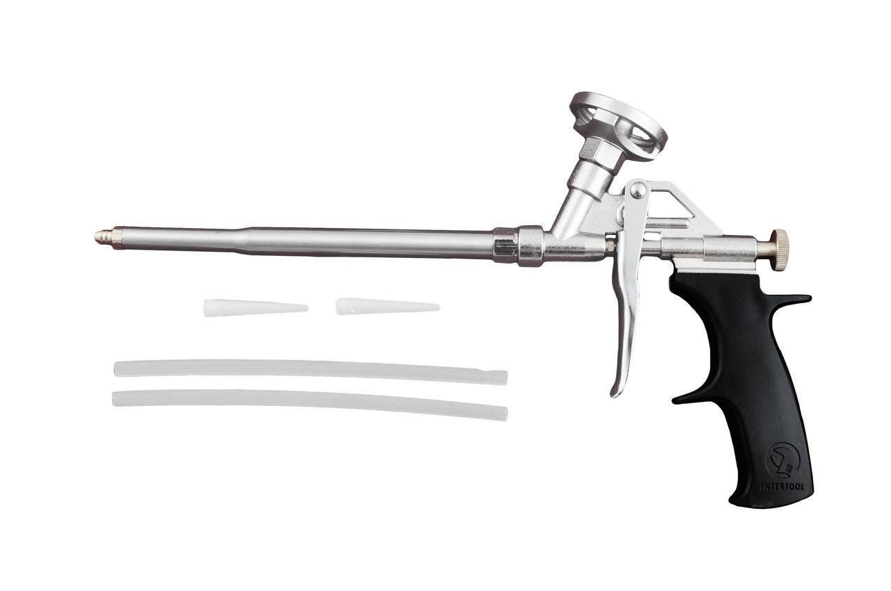 Пистолет для пены Intertool - никель 1
