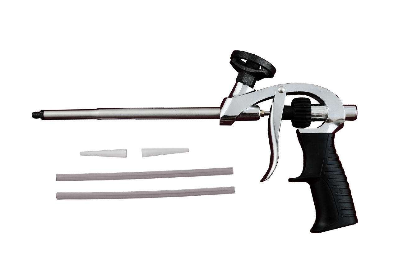 Пистолет для пены Housetools - с тефлоновым покрытием держатель баллона, трубка, игла 1