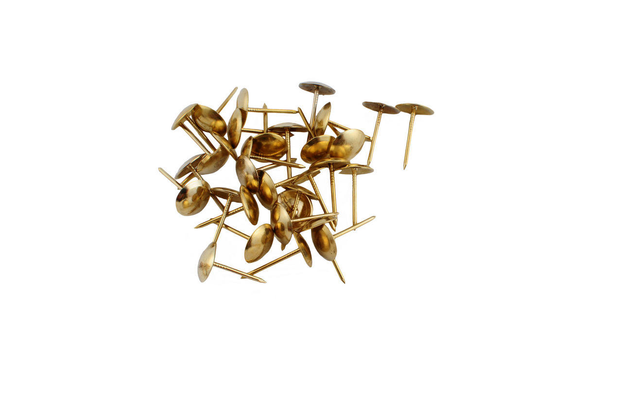 Гвозди мебельные FZB - гладкие РВ (золото) 1