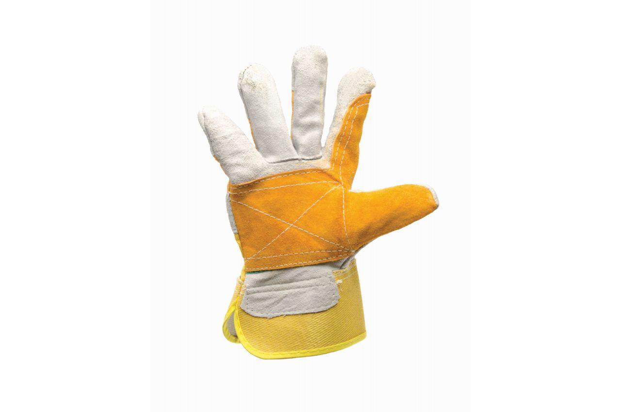 Перчатки Mastertool - замшевые комбинированные, усиленная ладонь 10,5 желтые 1