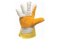 Перчатки Mastertool - замшевые комбинированные, усиленная ладонь 10,5 желтые