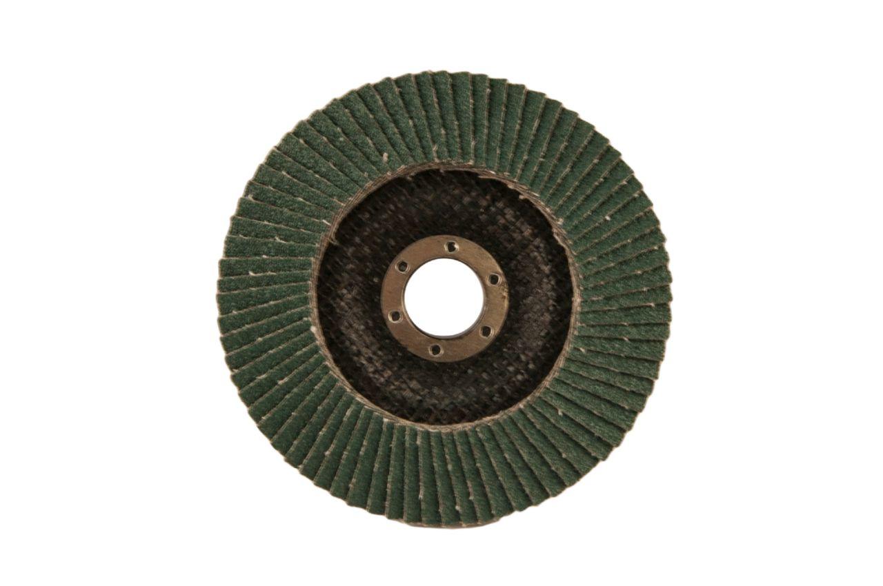 Круг лепестковый торцевой Тайфун - 125 мм Р36 цирконий изогнутый 2