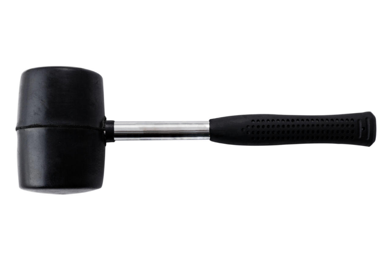 Киянка Miol - 900 г х 90 мм черная резина, ручка металл 1