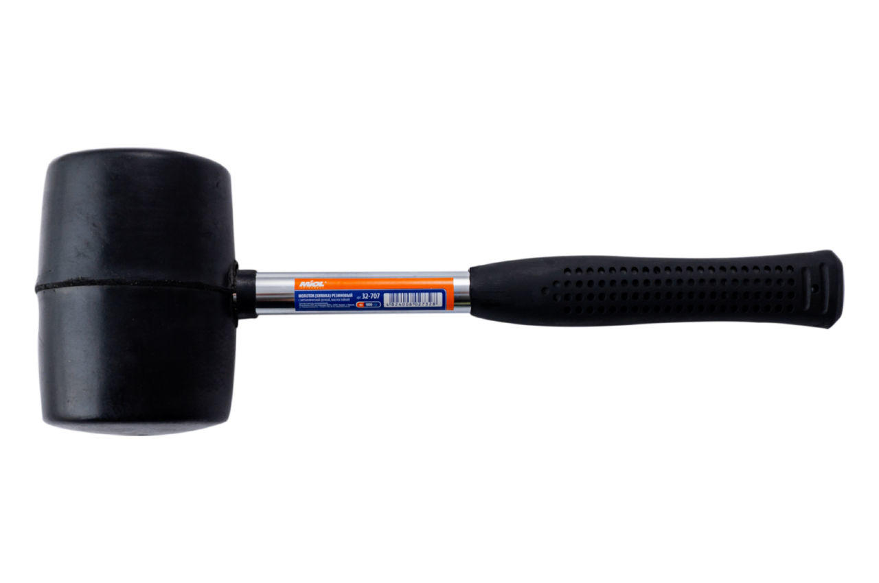 Киянка Miol - 900 г х 90 мм черная резина, ручка металл 3