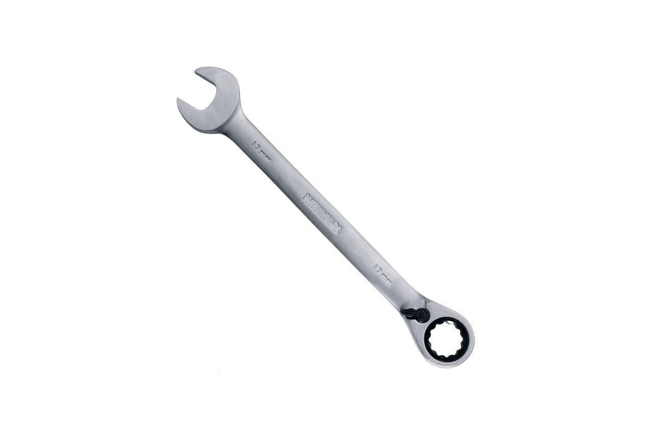 Ключ рожково-накидной Intertool - 8 мм с трещоткой 1