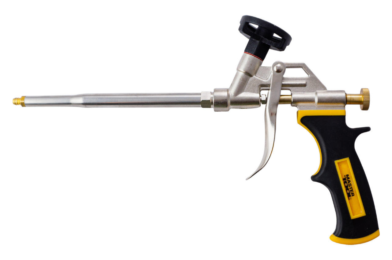 Пистолет для пены Mastertool - 290 мм тефлон держатель баллона, игла 1
