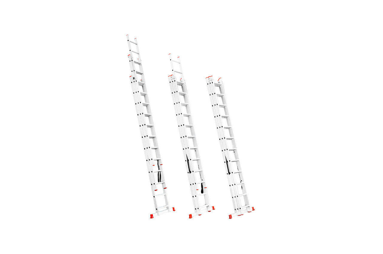 Лестница 3-х раскладная Intertool - 7887 мм х 3x12 ступеней 3