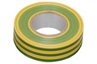 Лента изоляционная Apro - 20 м x 17 x 0,14 мм желто-зеленая