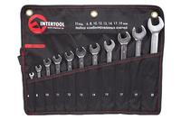 Набор рожково-накидных ключей Intertool - 11 шт. (6-22 мм) Pro
