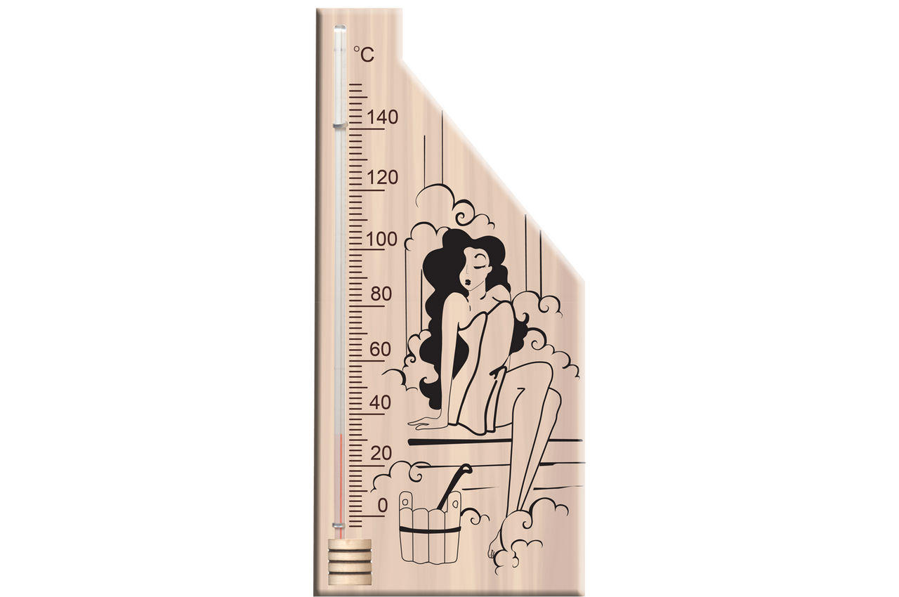 Термометр для сауны Стеклоприбор - (0/+140°C) ТС-5 девушка 1