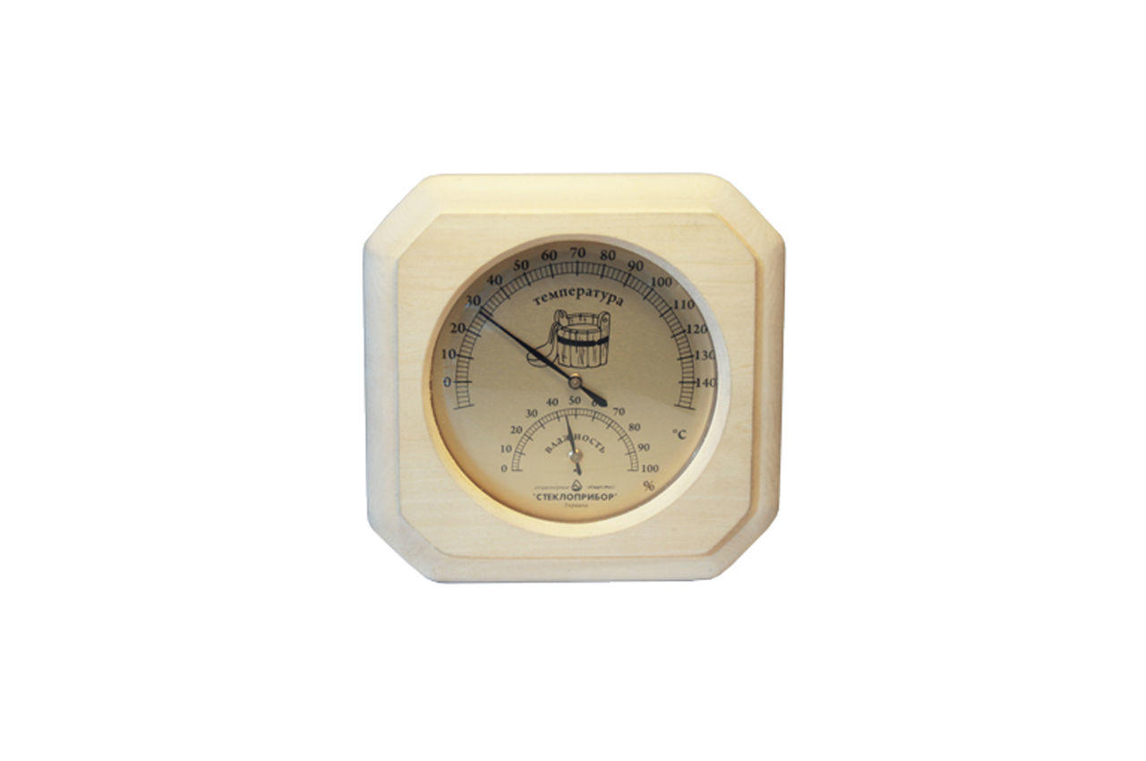 Термогигрометр для сауны Стеклоприбор - (0/+140°C x 0-100%) ТГС-1 1