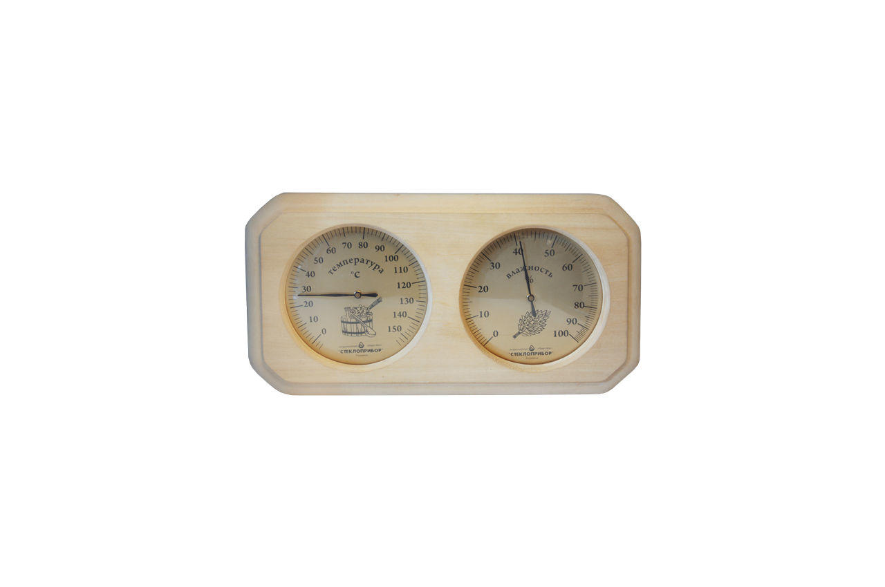 Термогигрометр для сауны Стеклоприбор - (0/+150°C x 0-100%) ТГС-2 1