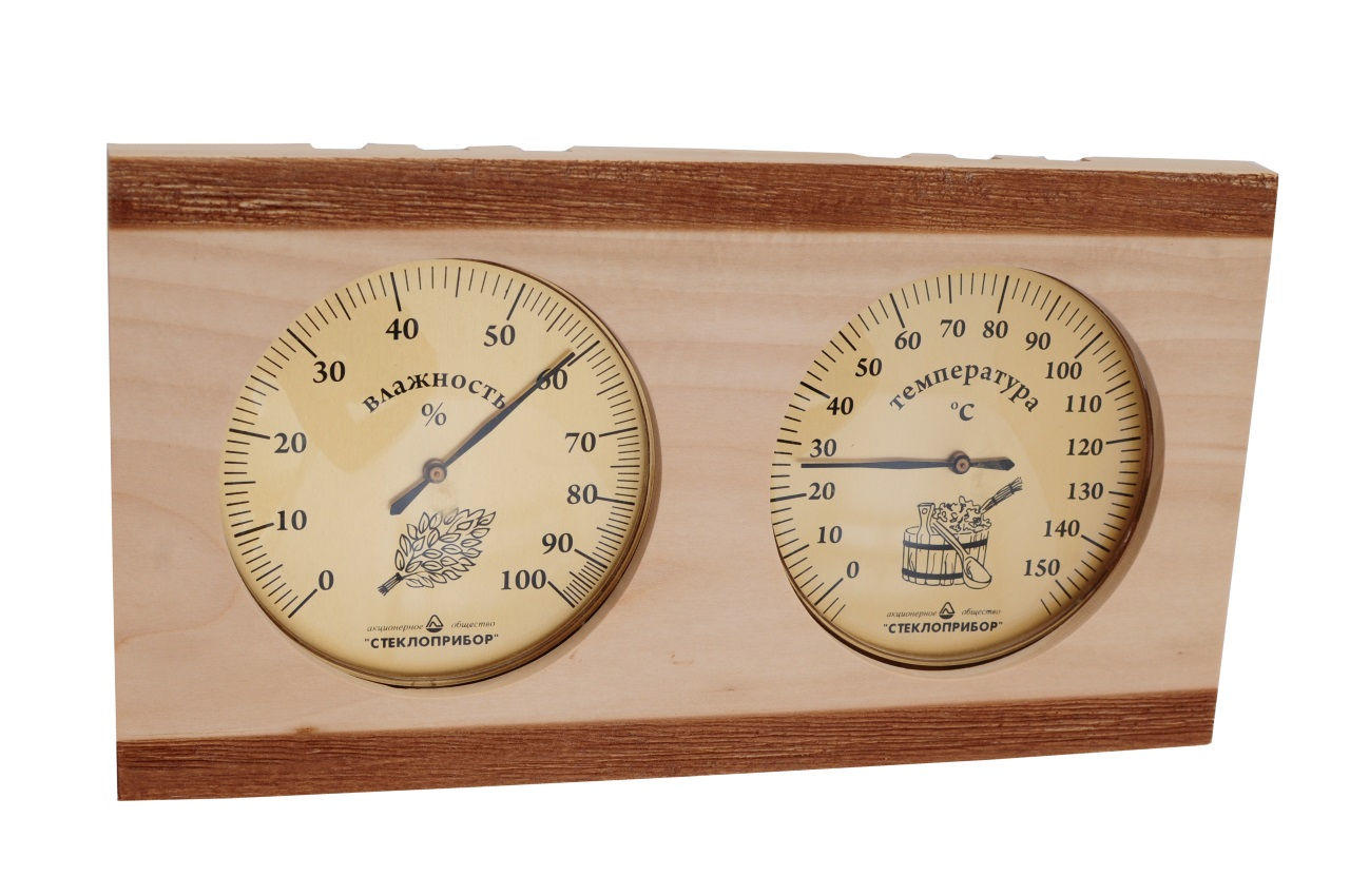 Термогигрометр для сауны Стеклоприбор - (0/+150°C x 0-100%) ТГС-4 1