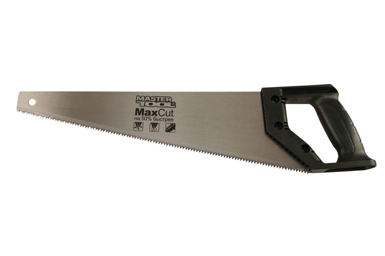 Ножовка по дереву Mastertool - 450 мм x 7T x 1 x 3D, черная ручка 1