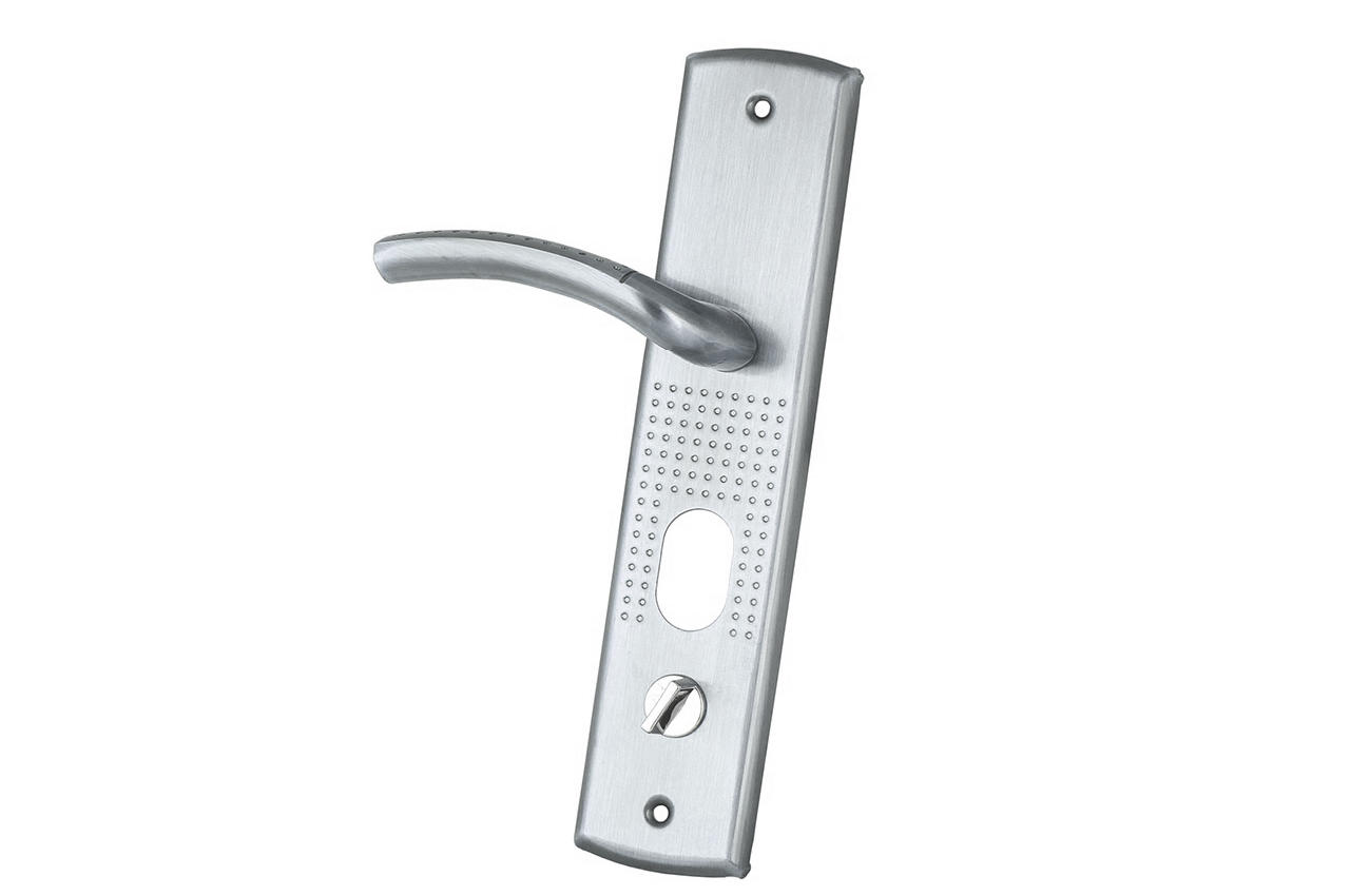 Ручка для металлических дверей FZB - HY-A1809 (1818) SN (сатин), левая дверь 1