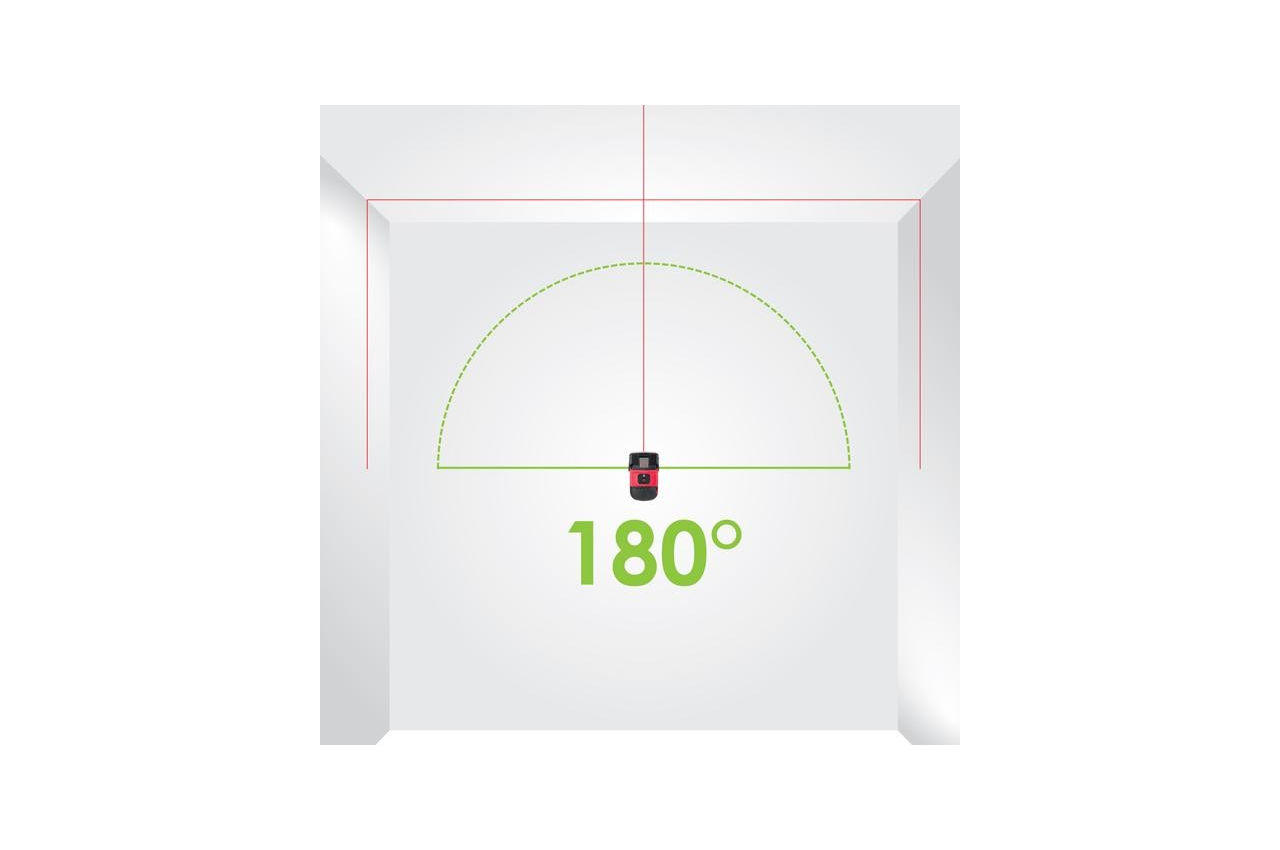 Уровень лазерный Intertool - 180° x 2 головки 11