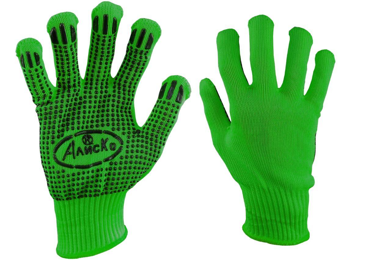 Перчатки PRC - синтетика алиско зеленая 10 3