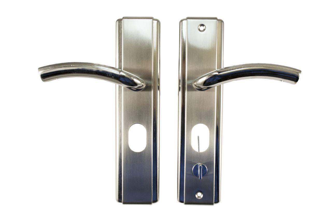 Ручка для металлических дверей FZB - HY-A1805 (1818) SN (сатин), левая дверь 1