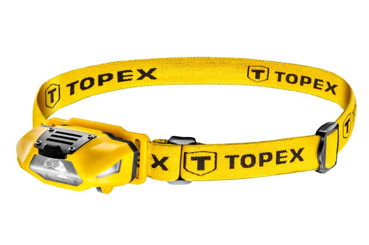 Фонарь налобный Topex - 3 LED x 1 Вт x 1AA 1