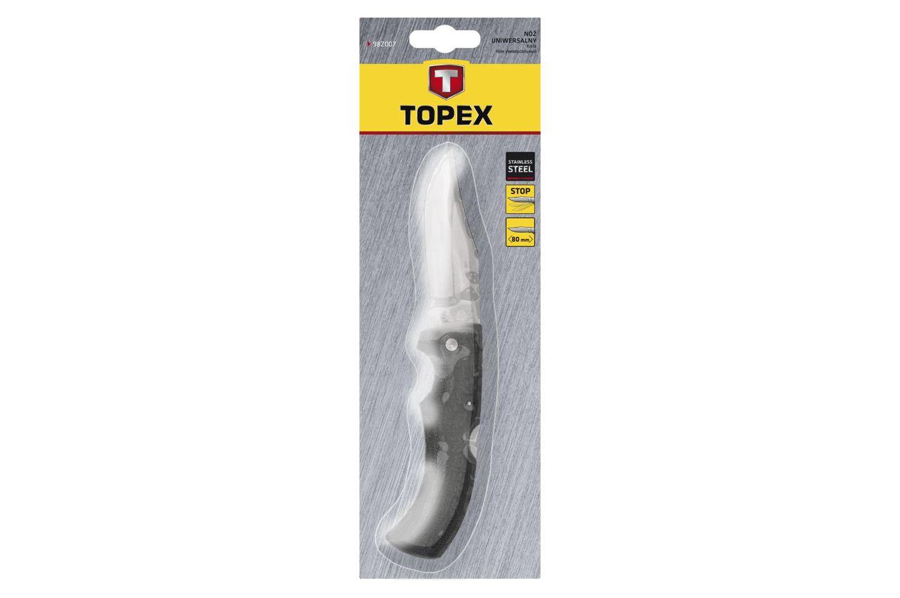 Нож универсальный Topex - 220 мм складной 2