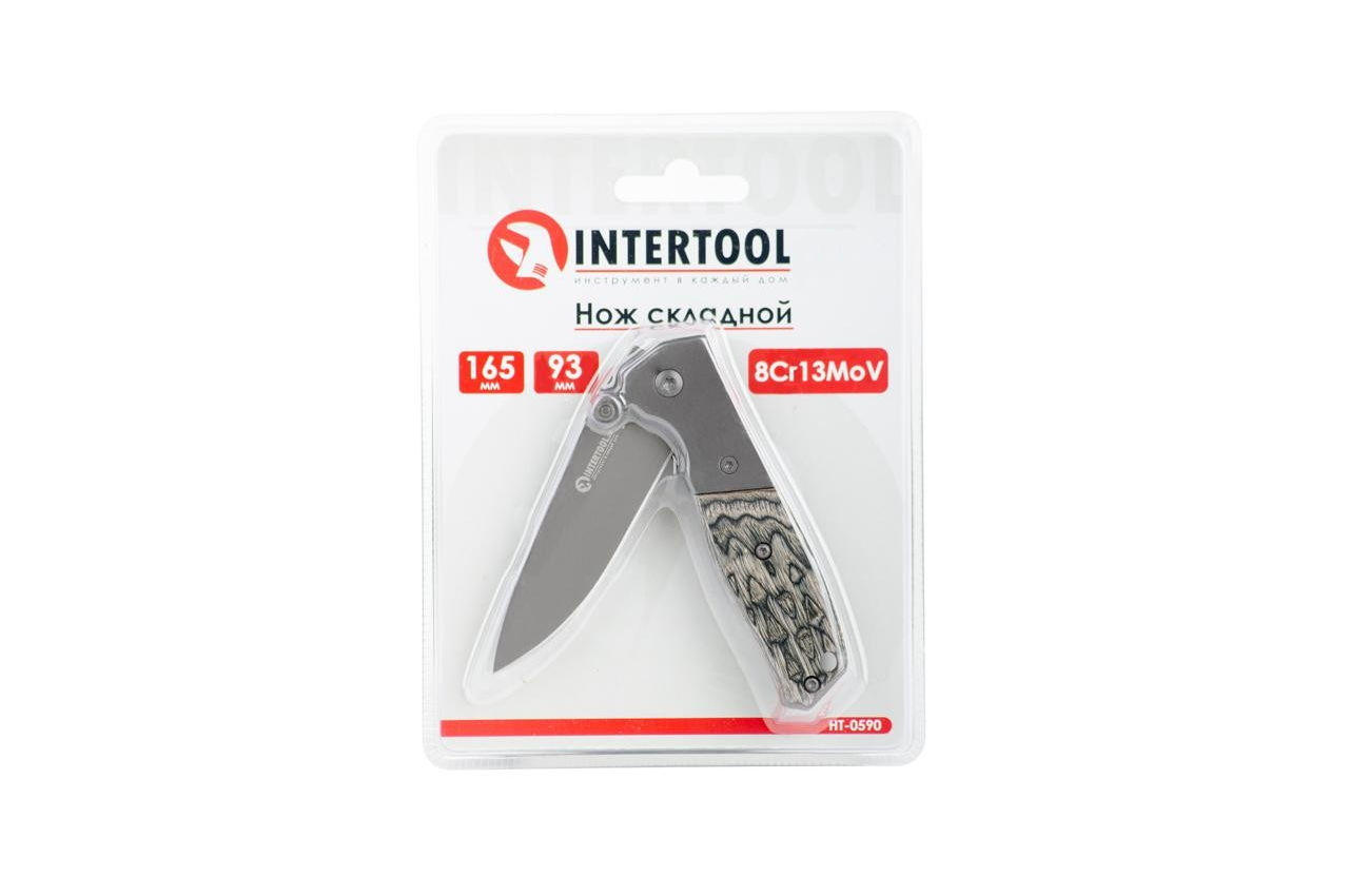 Нож универсальный Intertool - 165 мм складной HT-0590 2