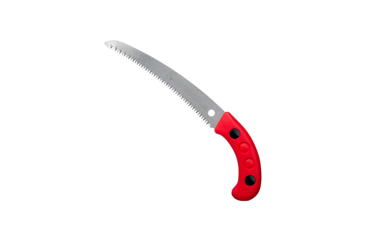 Ножовка садовая Intertool - 255 мм x 7T x 1 x 3D 2