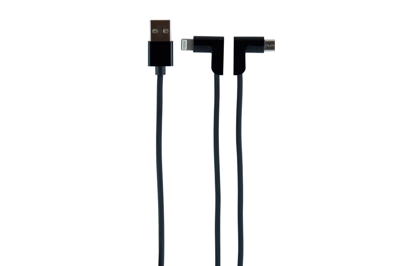 Кабель Lightning+Micro-USB Hoco - X12 1,2 м Black 1