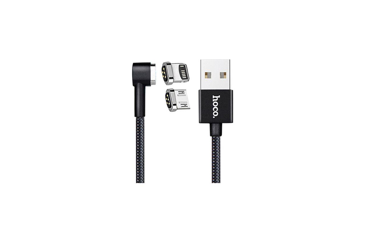 Кабель Lightning+Micro-USB Hoco - U20 1 м Black 1