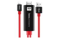 Адаптер Hoco - UA4 2 м HDMI x Lightning / USB Black&Red