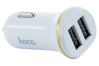Автомобильное зарядное устройство Hoco - Z1 2USB White