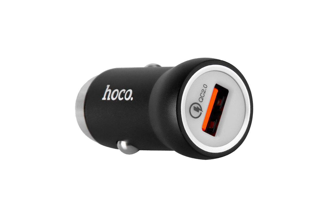 Автомобильное зарядное устройство Hoco - Z4 1USB QC2,0 Black 1