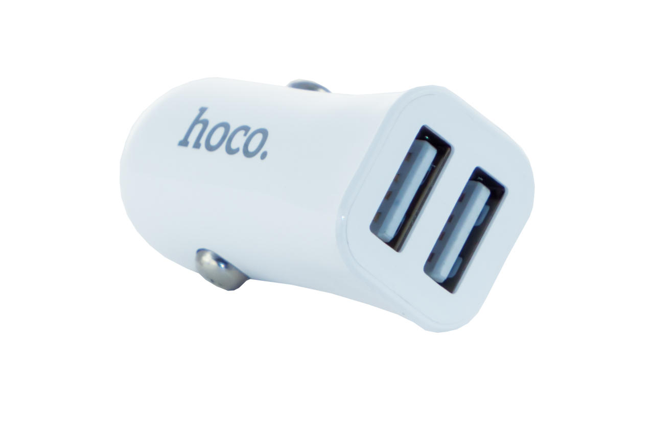 Автомобильное зарядное устройство Hoco - Z12 2USB x Micro-USB White 1