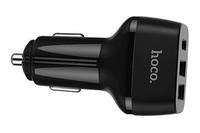 Автомобильное зарядное устройство Hoco - Z15A 2USB+1Type-C QC3,0 Black