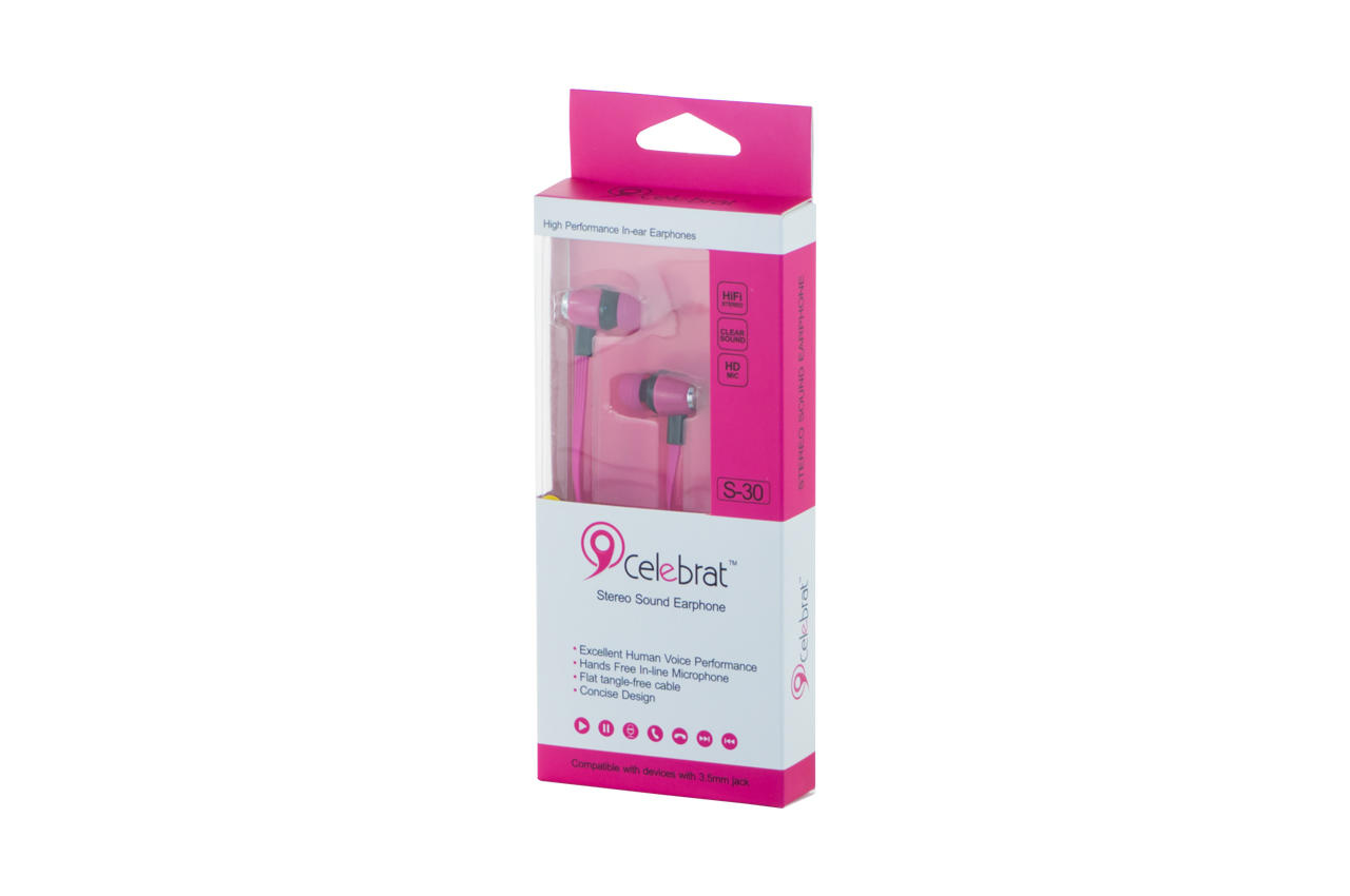 Наушники Celebrat - S30 Pink 1